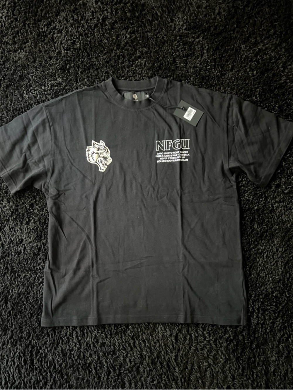 Darc Sport Black Graphic Short-Sleeve Tee with White Logo